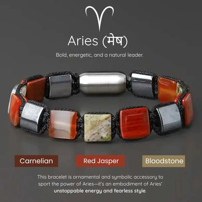 Aries Zodiac Bracelet – Courage, Passion & Unstoppable Drive-Ruled By Mars