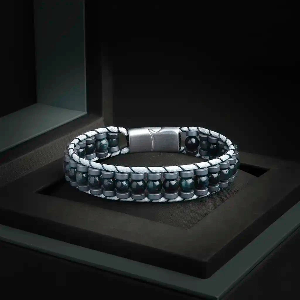 Order Now Natural Hematite Tiger Eye Bracelet – Justwowfactory