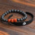 Live With All is Well Aum Stainless Steel Bracelet