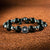 JWF™ Untriumhpant Devotion Shiva Third Eye Obsidian Hematite Bracelet
