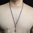 The Deeper Bliss Stainless Steel Buddha 108 Amethyst Mala
