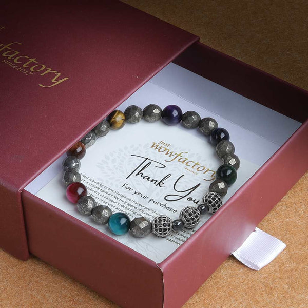 Fortunate Spirit Tiger Eye & Lava Bracelet 7