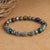 Fortune Blessing Tiger Eye 7 chakra pyrite stone bracelet