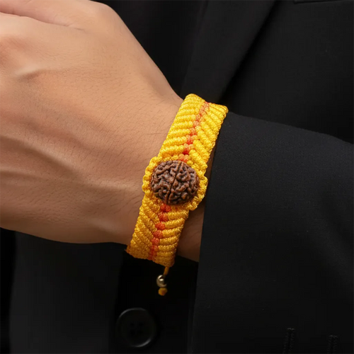 7 Mukhi Rudraksha Kalawa Thread Bracelet | Certified & Adjustable