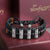 Tiger Eye Agate Wrist Band Bracelet with maroon packing box