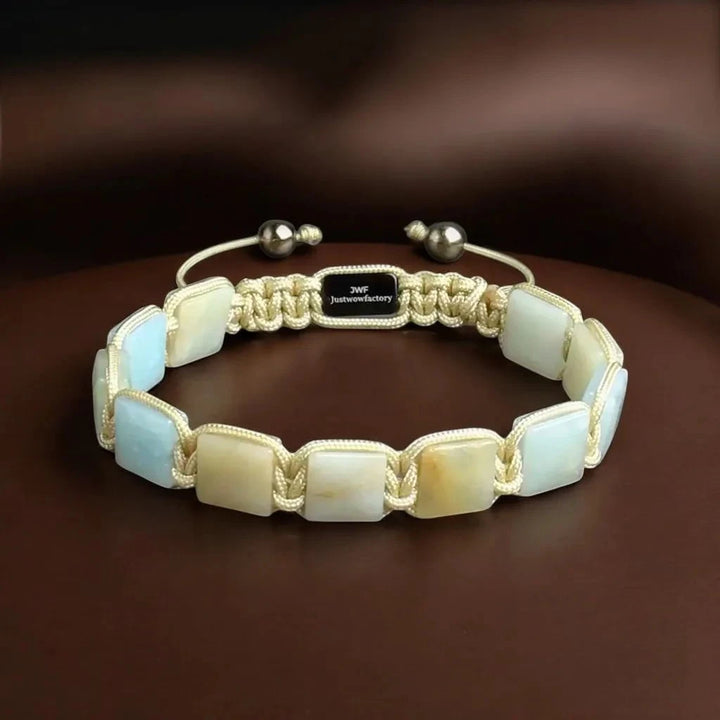 Shop Amazonite flatbead bracelet