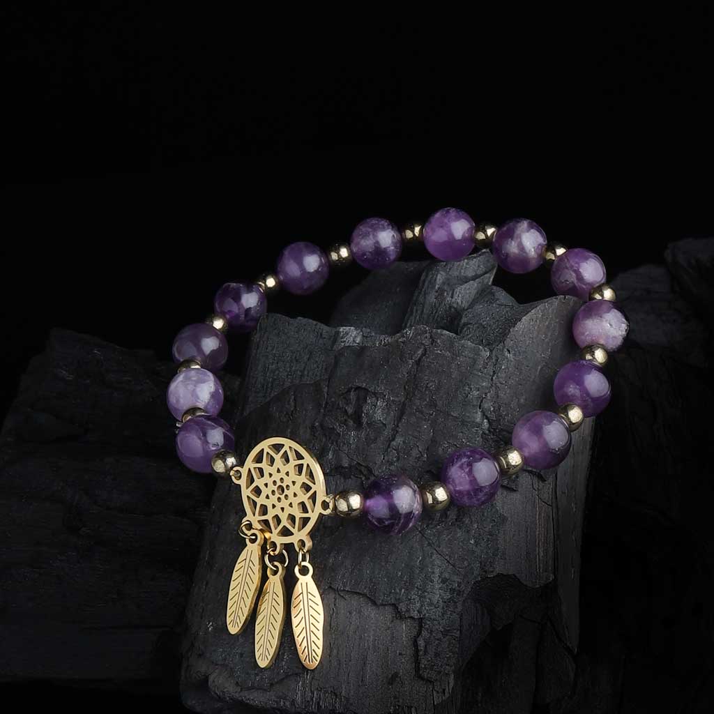 River Pearl Dreamcatcher Bracelet | Native American Wrap
