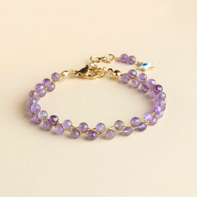 Purposeful Living Women Amethyst Bracelet