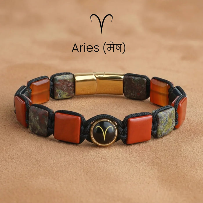 Aries Zodiac Bracelet – Courage, Passion & Unstoppable Drive-Ruled By Mars