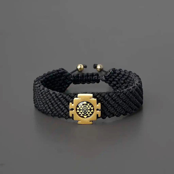 Divine Prosperity 18K Gold Plated Sriyantra Bracelet