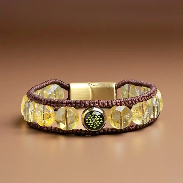 Blissful Beginning Sriyantra Citrine Bracelet For All