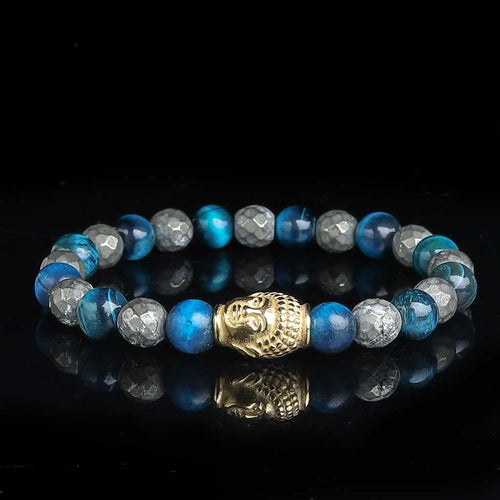 Path-Breaking Prosperity Pyrite Tiger Eye Buddha Bracelet