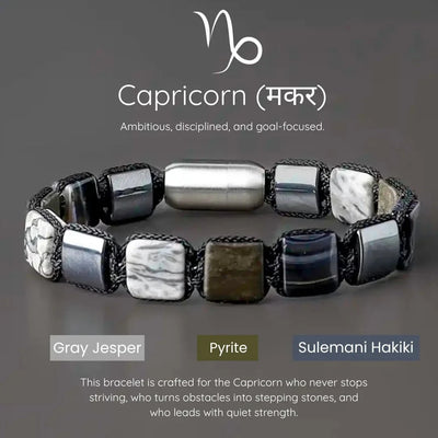 Capricorn Zodiac Bracelet – Strength, Focus & Unshakable Ambition