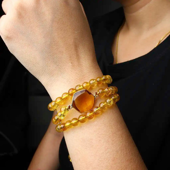 Innocuous Synergy Aventurine & Citrine Bracelet