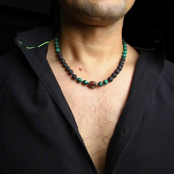 malachite mens jewelry