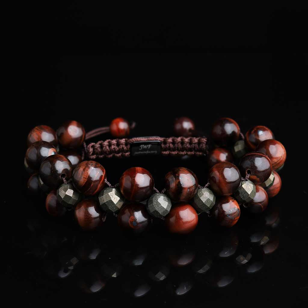 Handmade Raw Pyrite Boho Bracelet With Mixed Natural Stones And Leather  Wrap 5 Desert Strands For Women CX200730 From Quan10, $14.93