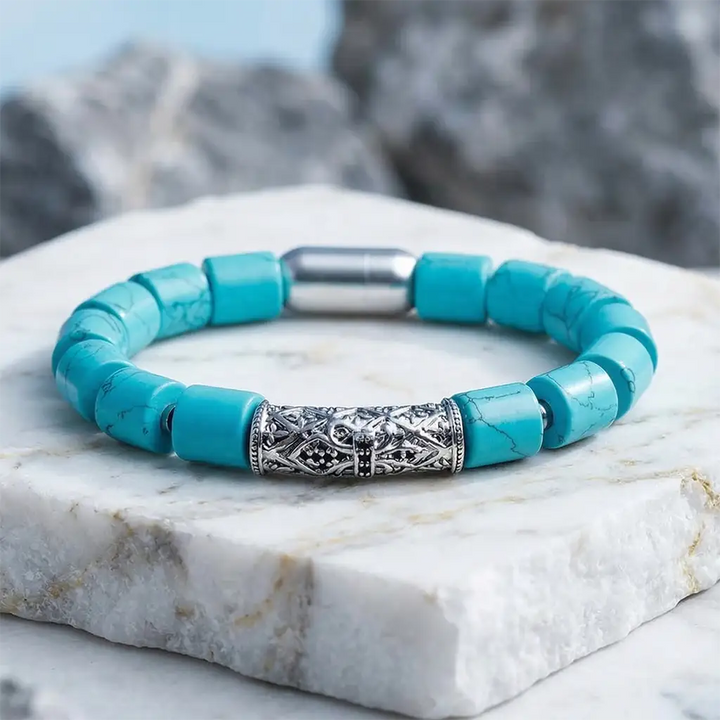 Everlasting Protective Turquoise Hematite Bracelet