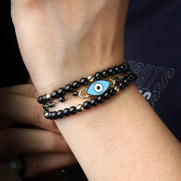 Glorified Purpose Evil Eye Obsidian Bracelet