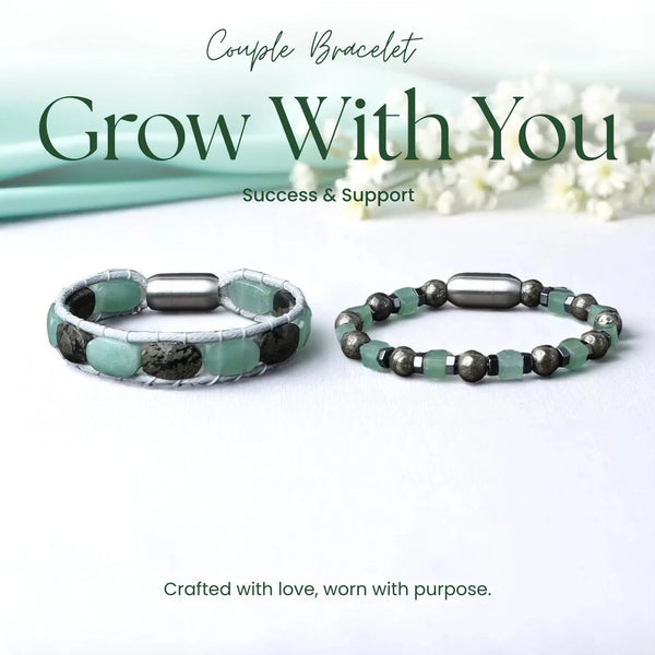 Grow With You – Success & Support Couple Bracelets