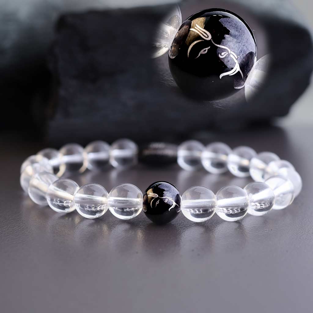 Amazon.com: Jan Dee Natural Genuine Semi-Precious Healing Power Clear  Quartz Crystal Bracelet Prayer Beads 2A 12mm: Clothing, Shoes & Jewelry