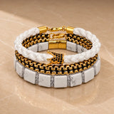 The Horizon Stack | Howlite Bracelet Stack