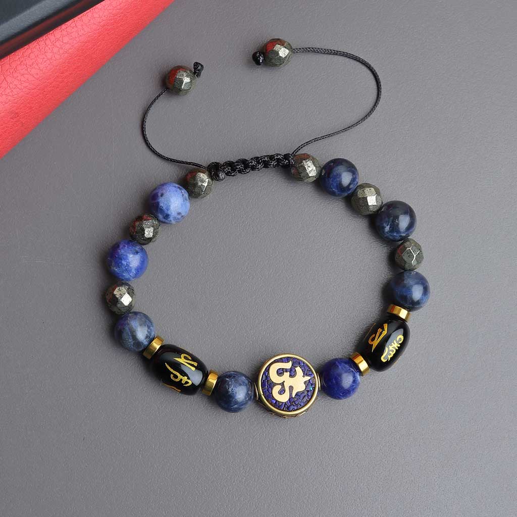 Empowerment &amp; Intuitiveness Pyrite Lapis Lazuli Bracelet