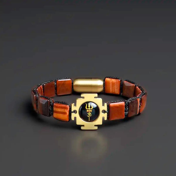 Surrender & Shelter Under Shiva Flat beaded Bracelet