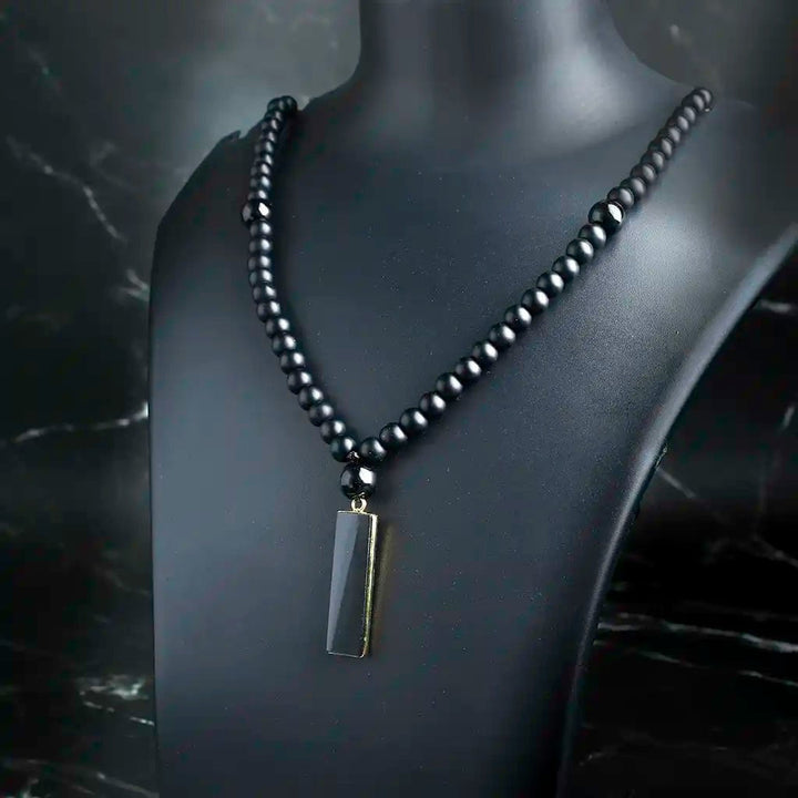 Obsidian Necklace Mens
