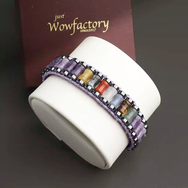 Applauded Recognition 7 Chakra Amethyst Bracelet