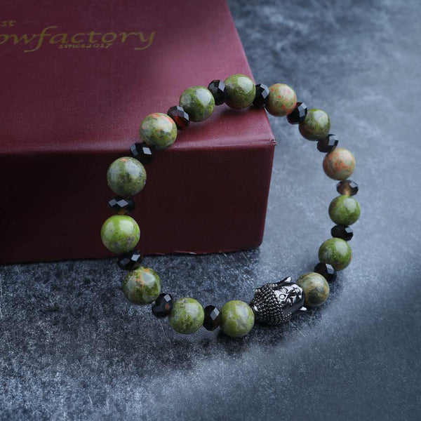 Unbreakable Silence Unakite Bracelet