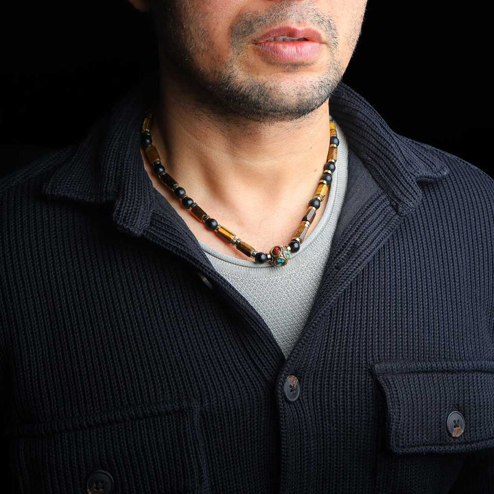 tribal men's necklace