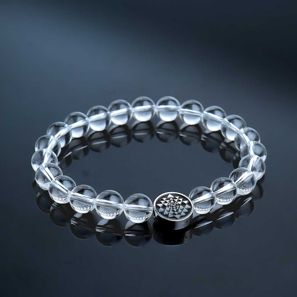 Sparkle Allure Stretch Crystal Pure Silver Over Brass Bead Round Beaded  Bracelet | CoolSprings Galleria