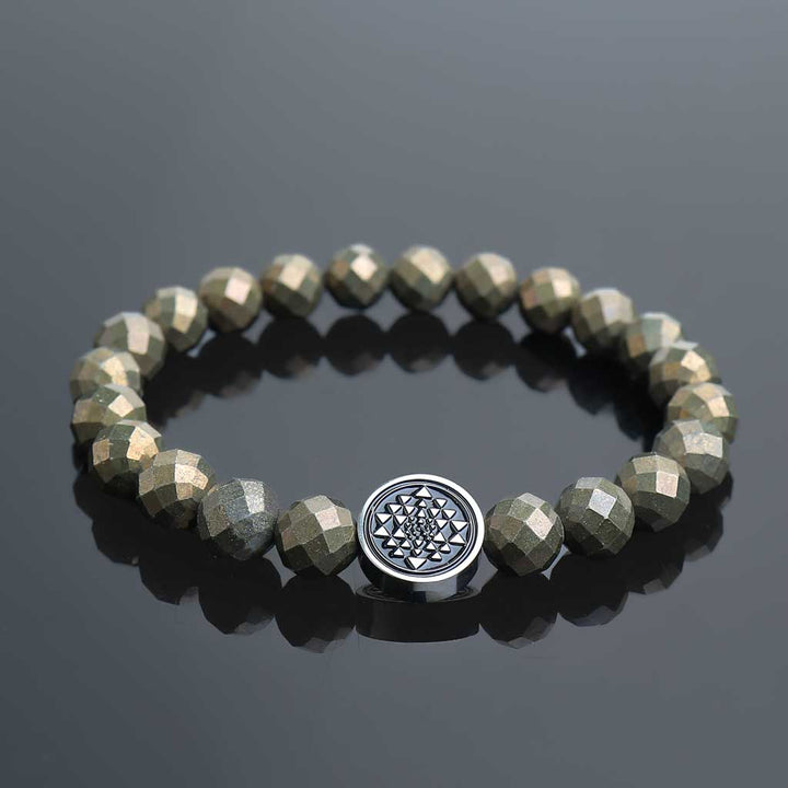 Fortune Catcher Pyrite Crystal Bracelet