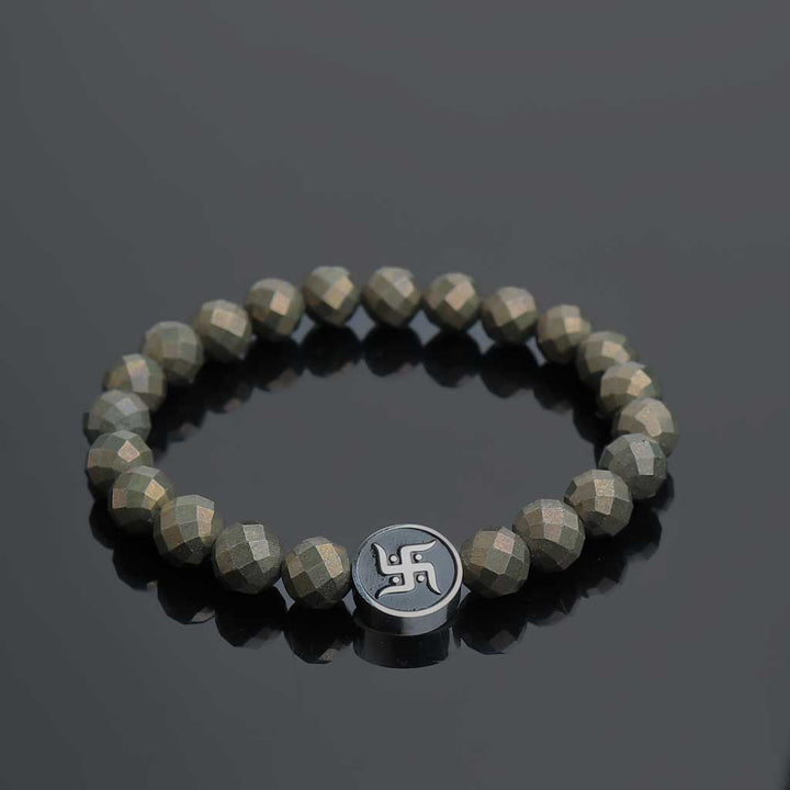 Fortune Catcher Pyrite Crystal Bracelet