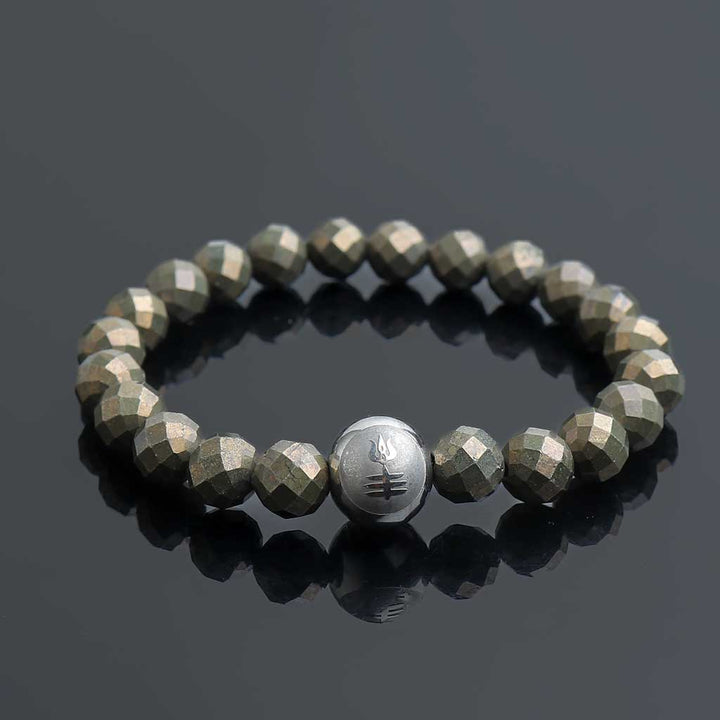 Fortune Catcher Pyrite Crystal Bracelet