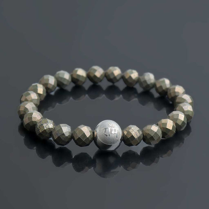 Fortune Catcher Pyrite Crystal Bracelet