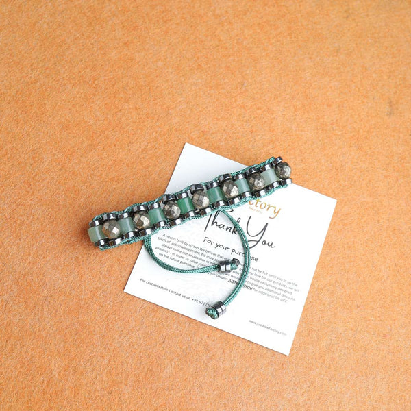 Aventurine Pyrite Bracelet