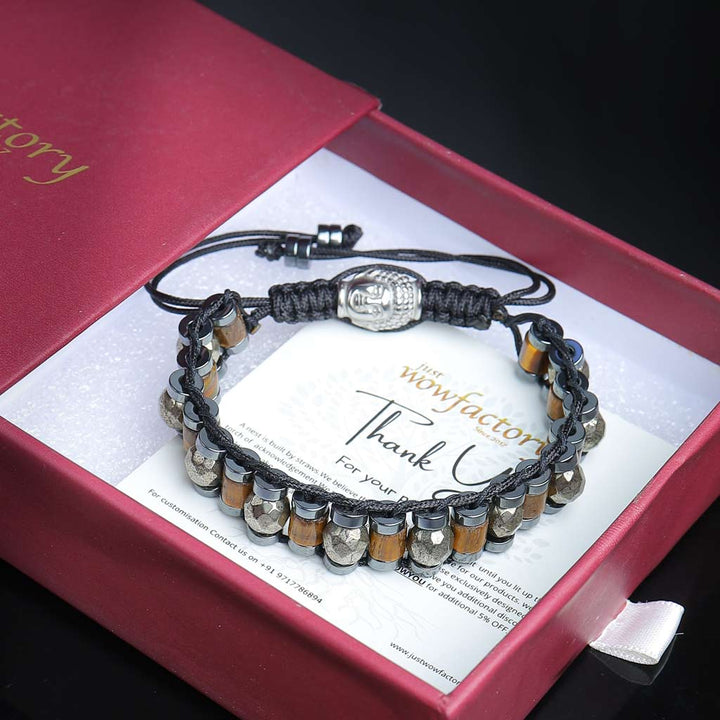 tiger eye pyrite bracelet