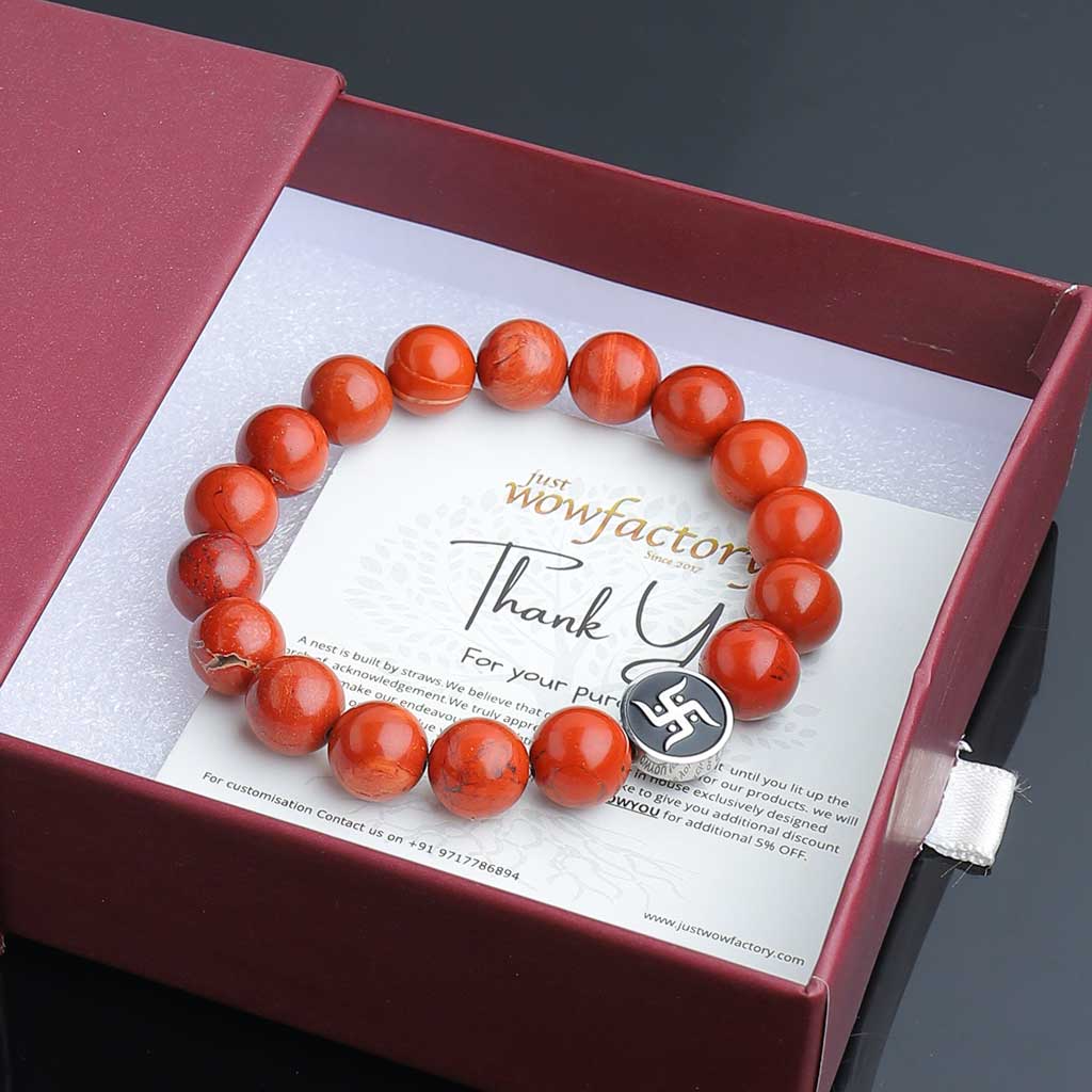 Red Jasper Bracelet with Heart Charm – Jewelry Made by Me