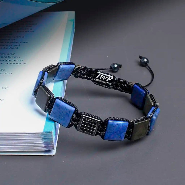 pyrite lapis lazuli bracelet