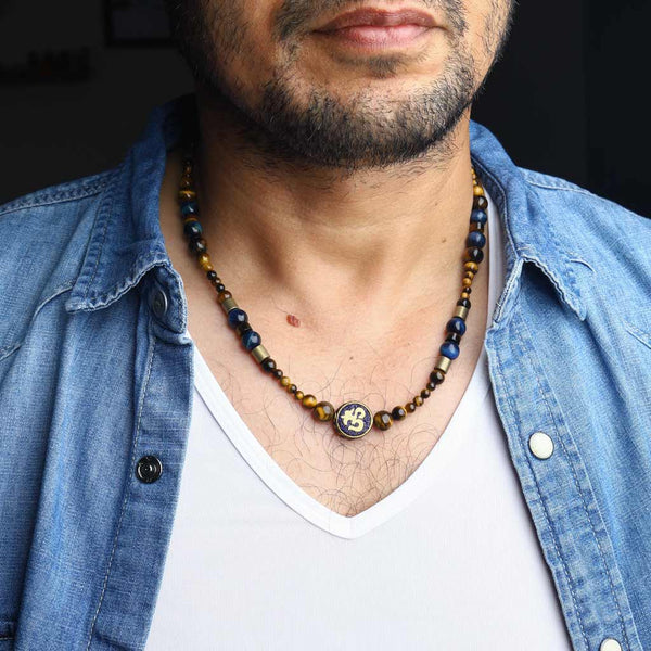 mens tiger necklace