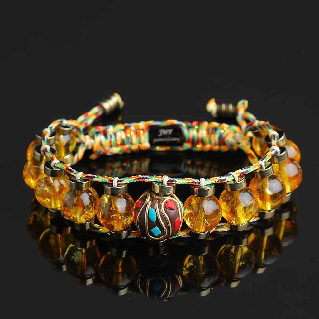 Black onyx, tiger's eye and citrine bracelet. Mens beaded gemstone bracelet.  Luck, protection, positivity and abundance. 6mm beads.