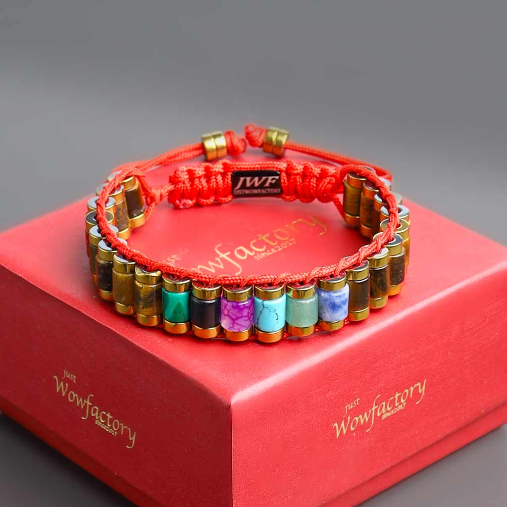 [ LIMITED EDITION ] Incredibly Victorious 7 Chakra Tiger Eye Bracelet