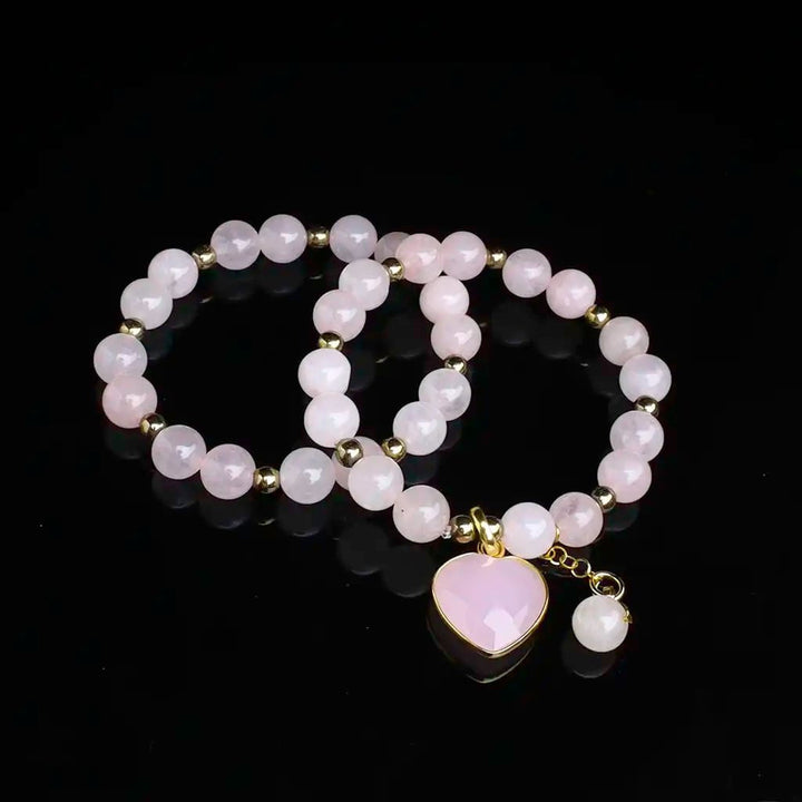 Silver Rose Quartz Bracelet