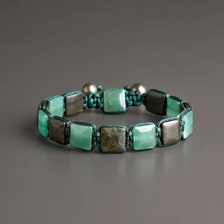 Aventurine Flat Bead Bracelet