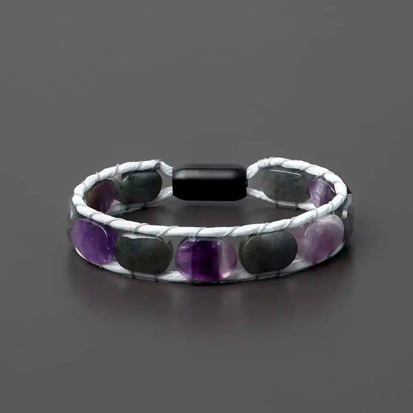 The Introspective Seeker Numerology No. 7 Bracelet with Labradorite & Amethyst