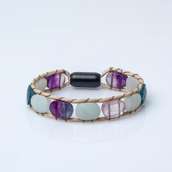 No. 5 Numerology Bracelet – Aventurine, Emerald & Green Jade for Communication & Success