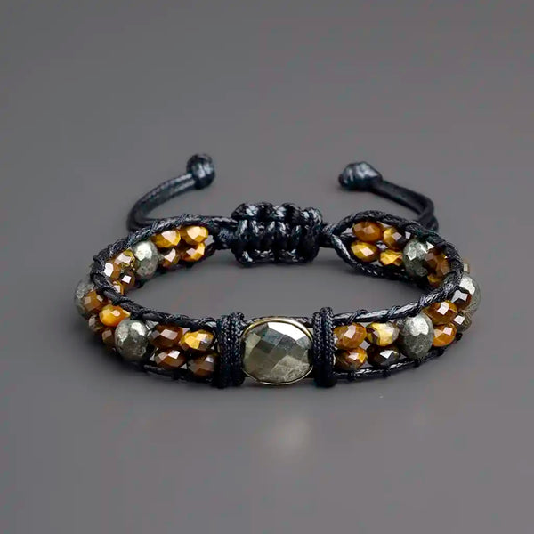 Tiger Eye Pyrite Bracelet