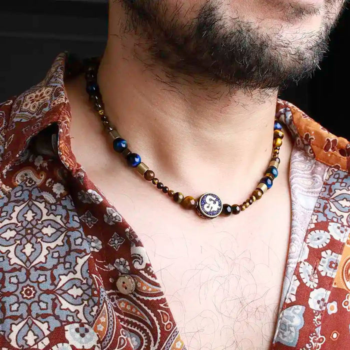 Exceptional Joy Aum Tiger Eye Necklace