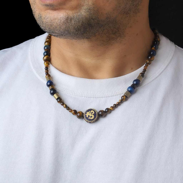 mens tiger eye necklace